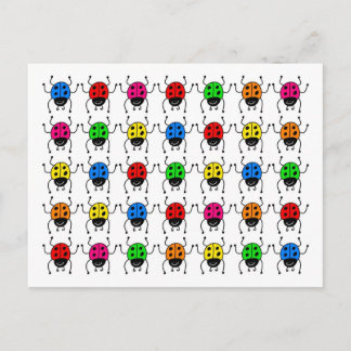 ladybugs postcard