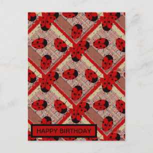 LADYBUGS POSTCARD