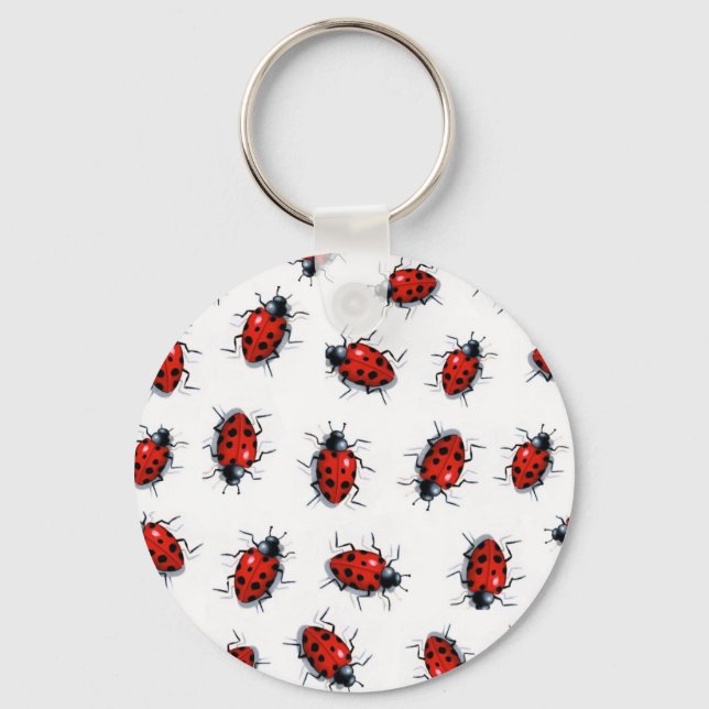 LADYBUGS, REALISM ART, KEY CHAIN (Front)