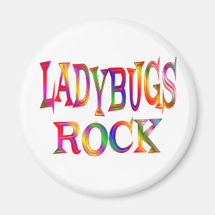 Ladybugs Rock Magnet