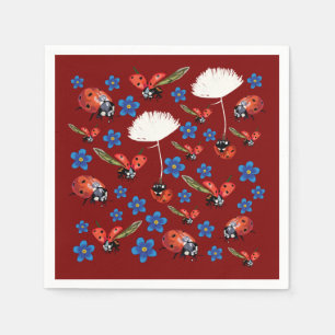 Ladybugs Spring Mood   Napkin