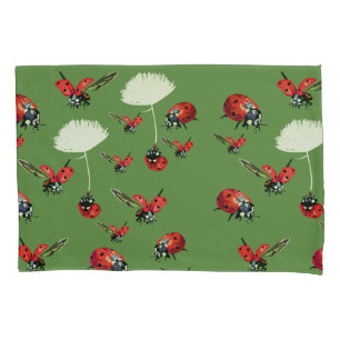 Ladybugs Spring  Pillowcase