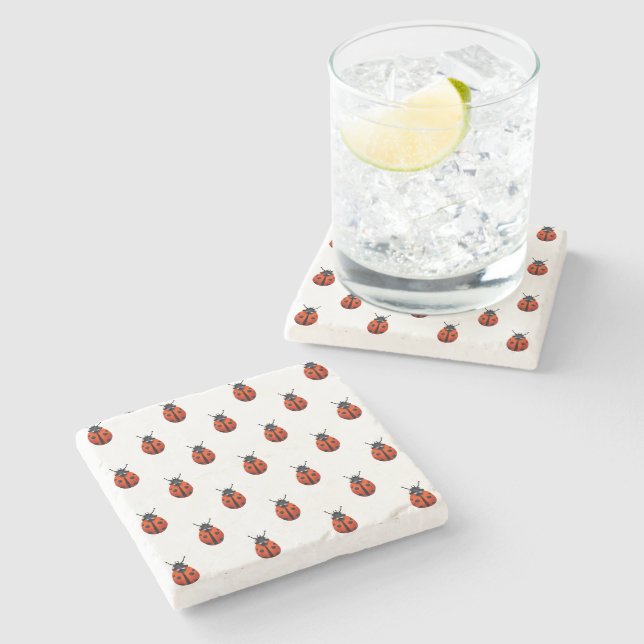 Ladybugs Stone Coaster (Side)