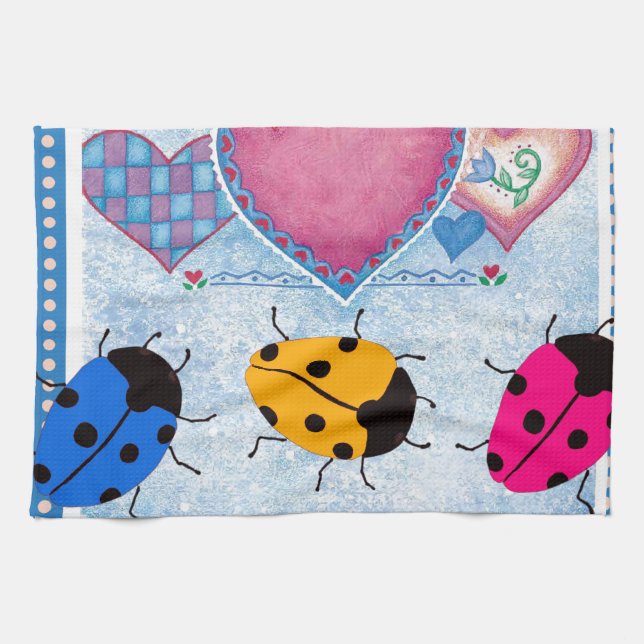 LADYBUGS TEA TOWEL (Horizontal)