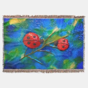 Ladybugs Throw Blanket