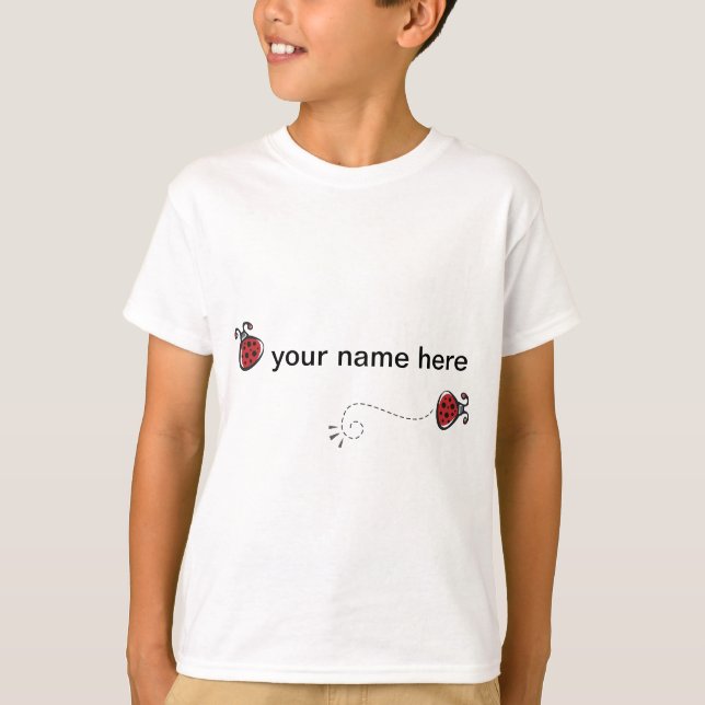 Ladybugs with Personalisation T-Shirt (Front)