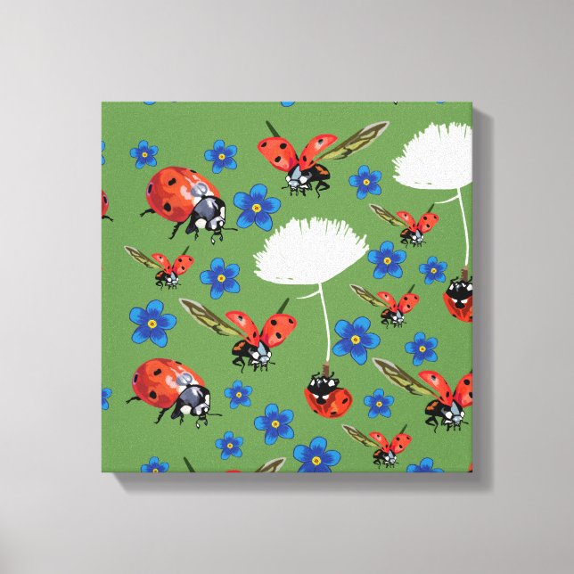 Ladybugs Wrapped Canvas (Front)