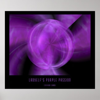 Ladyelf's Purple Passion Poster