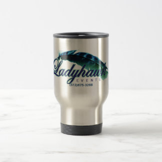Ladyhawk Events logo 15oz travel Mug