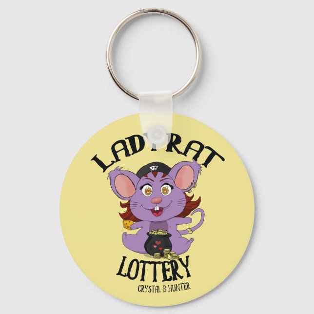 Ladyrat Gold Key Ring (Front)