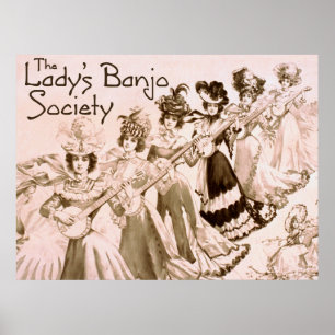Lady's Banjo Society Poster