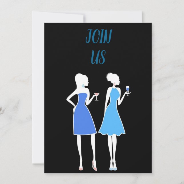**LADY'S BIRTHDAY PARTY** PARTY INVITATION (Front)