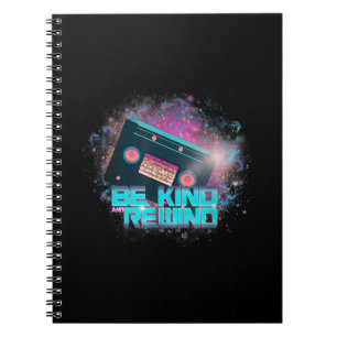Ladys Cassette Be Kind - Out-of-this-World Notebook