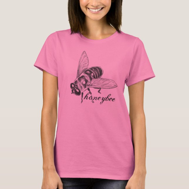 Lady's Honeybee T-Shirt Women's Plus Size Shirts (Front)