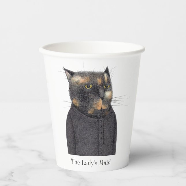 LADY'S MAID CAT Paper Cups (Front)