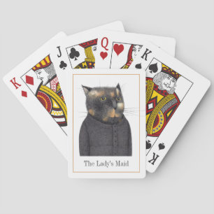 LADY'S MAID CAT Playing Cards + Text