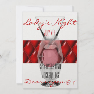 Lady's Night Party Flyer Invitation