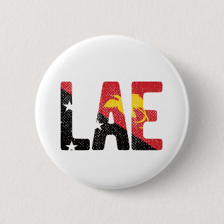 Lae with Papua New Guinea Flag 6 Cm Round Badge