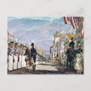 Lafayette and the National Guard by Ken Riley Postcard