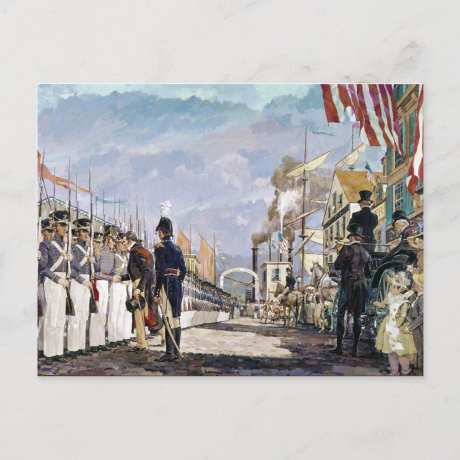 Lafayette and the National Guard by Ken Riley Postcard (Front)