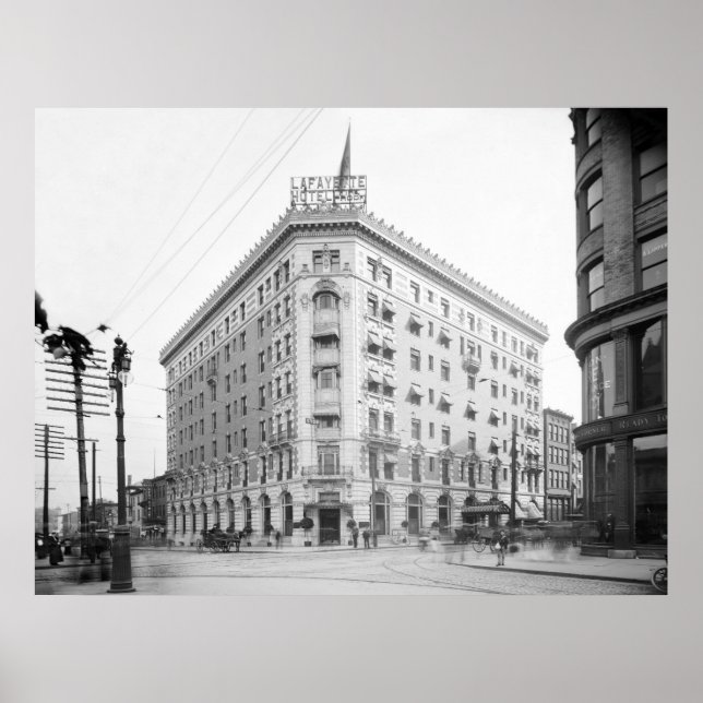 Lafayette Hotel, Buffalo, N.Y.: 1906 Poster (Front)
