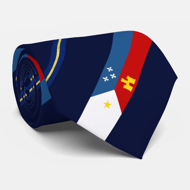 Lafayette (Louisiana) city flag Neck Tie (Rolled)