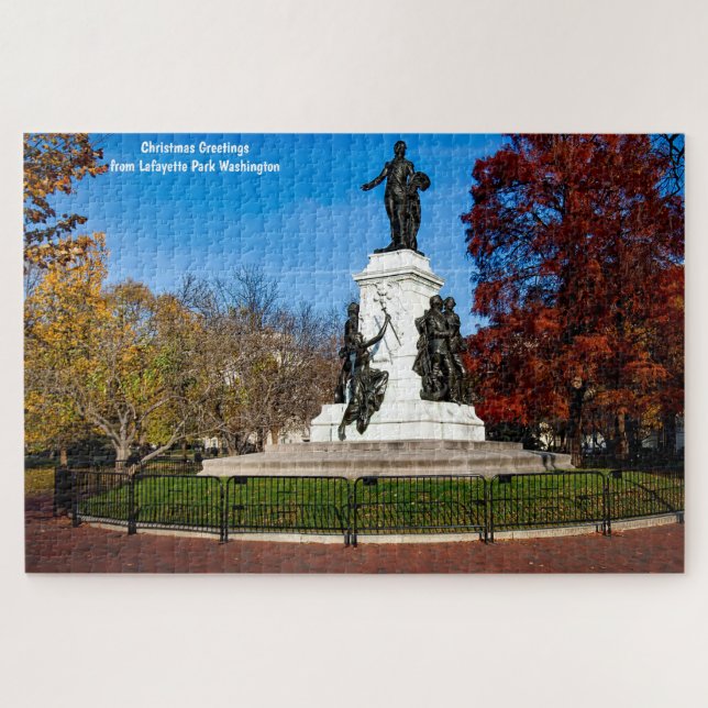 Lafayette Park Washington DC. Jigsaw Puzzle (Horizontal)