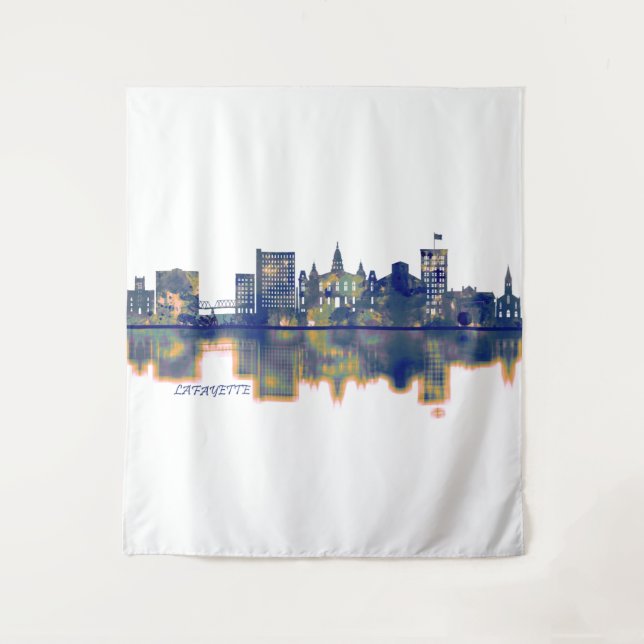 Lafayette Skyline Tapestry (Front)
