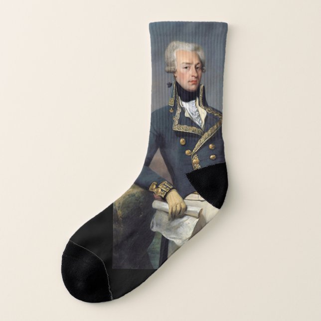 Lafayette Socks, Marquis de Lafayette Socks (Left Outside)