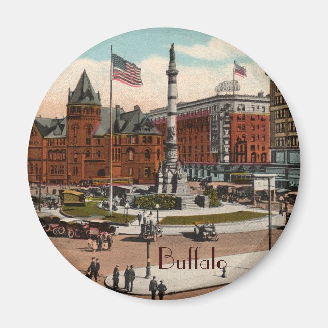 Lafayette Square Vintage Buffalo Magnet (Front)