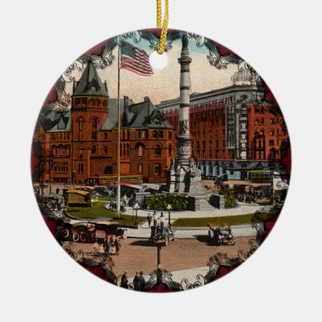 Lafayette Square Vintage Buffalo Ornament (Front)