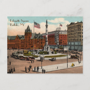 Lafayette Square Vintage Buffalo Postcard