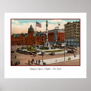 Lafayette Square Vintage Buffalo Poster