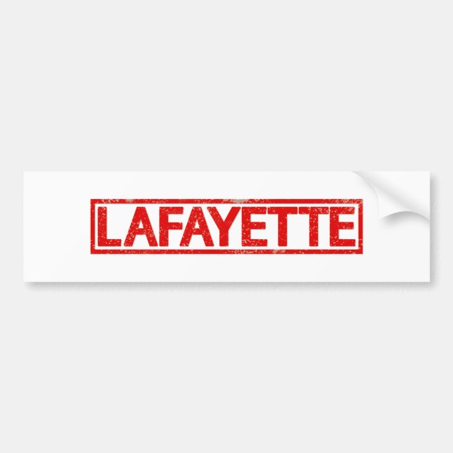 Lafayette Stamp Bumper Sticker (Front)