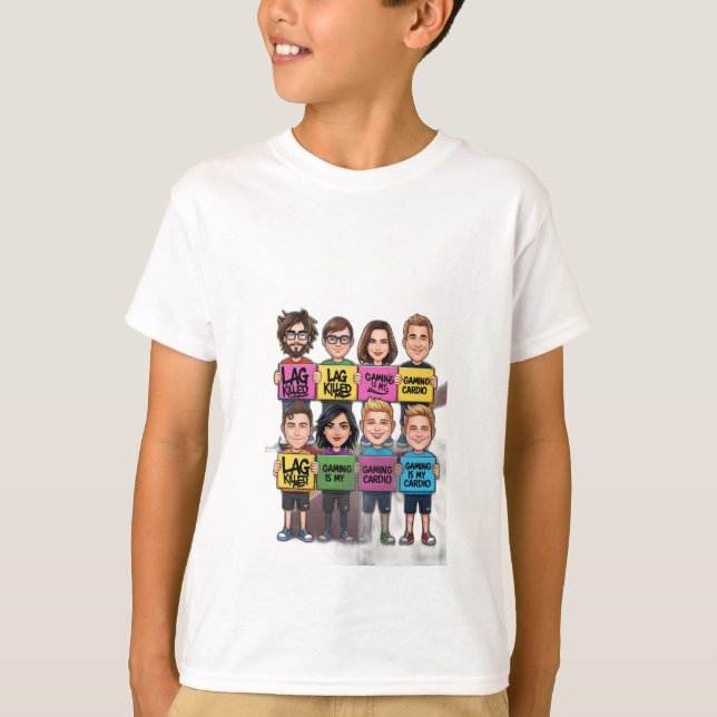 Lag Killed Me” or “Gaming is My Cardio T-Shirt (Front)