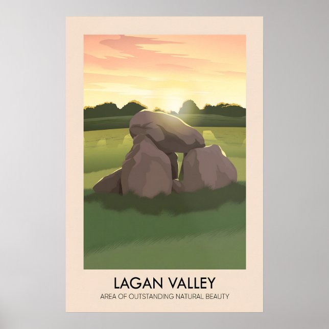 Lagan Valley AONB Travel Poster (Front)