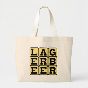 Lager Beer, Type of Ale Large Tote Bag