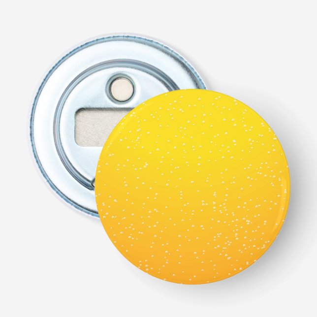 Lager Beer with Tiny Bubbles Background Art Bottle Opener (Front)