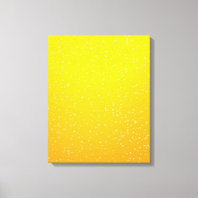 Lager Beer with Tiny Bubbles Background Art Canvas Print (Front)