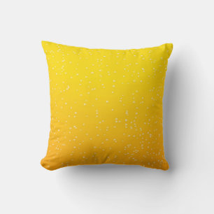 Lager Beer with Tiny Bubbles Background Art Cushion