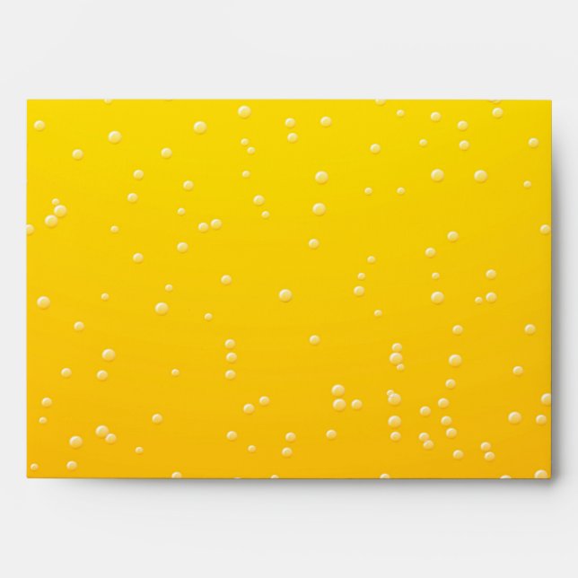 Lager Beer with Tiny Bubbles Background Art Envelopes (Front)