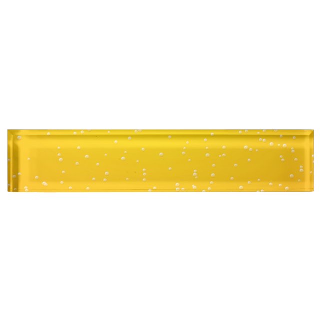 Lager Beer with Tiny Bubbles Background Art Nameplate (Front)