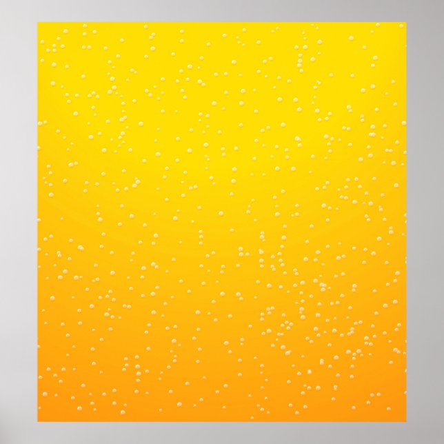 Lager Beer with Tiny Bubbles Background Art Poster (Front)