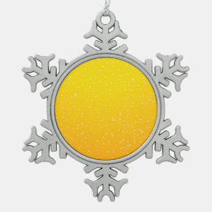 Lager Beer with Tiny Bubbles Background Art Snowflake Pewter Christmas Ornament