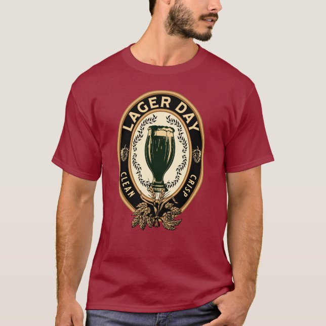 Lager Day beer logo T-Shirt (Front)