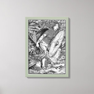 Lagertha Shield Maiden Canvas Print
