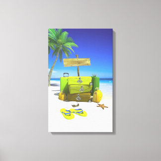 Laggage Set Stretched Canvas Print