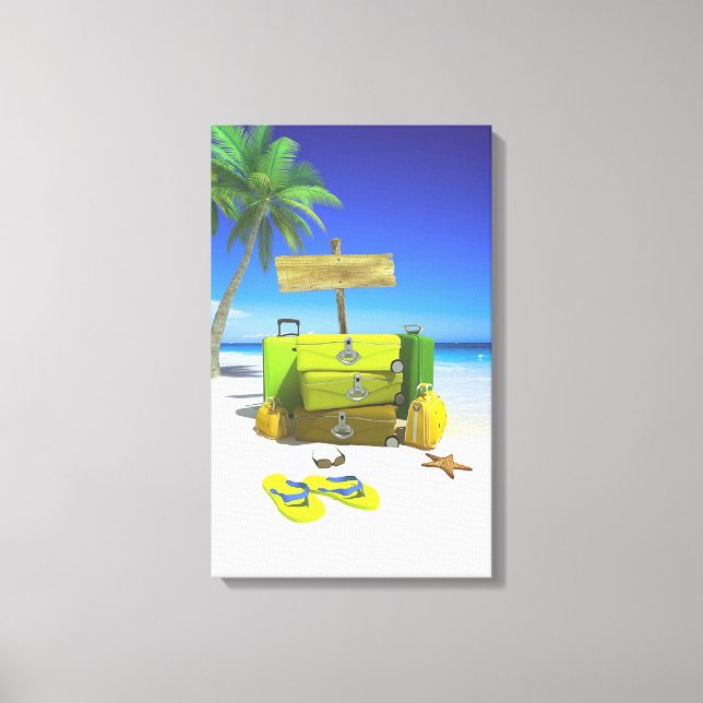 Laggage Set  Stretched Canvas Print (Front)