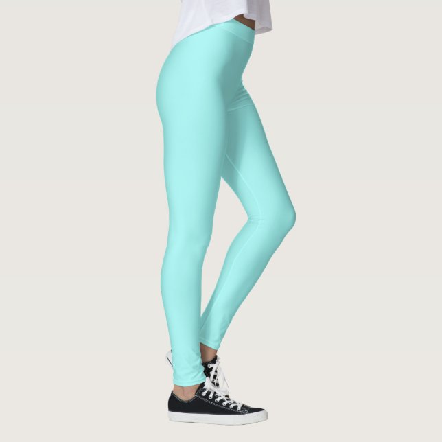 Laggings Buddy Fractoberry Solid Colours Baby Blue Leggings (Right)
