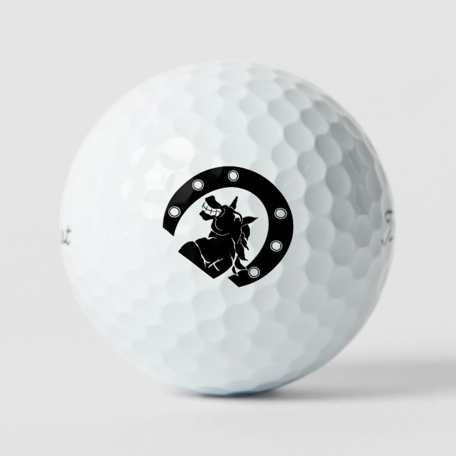 laghting horse will make you smile golf balls (Front)